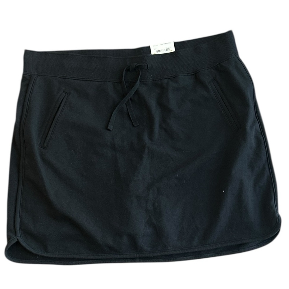 Made for Life Black Skort Mini Skirt with Built-In Shorts Pockets Size L NWT